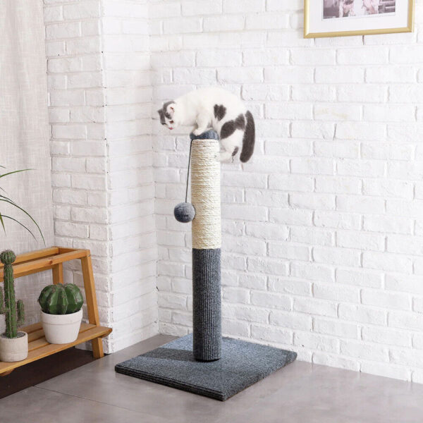 Tall Large Cat Scratching Post 55cm Strong Natural Sisal Pole Heavy Duty Base UK - Image 7