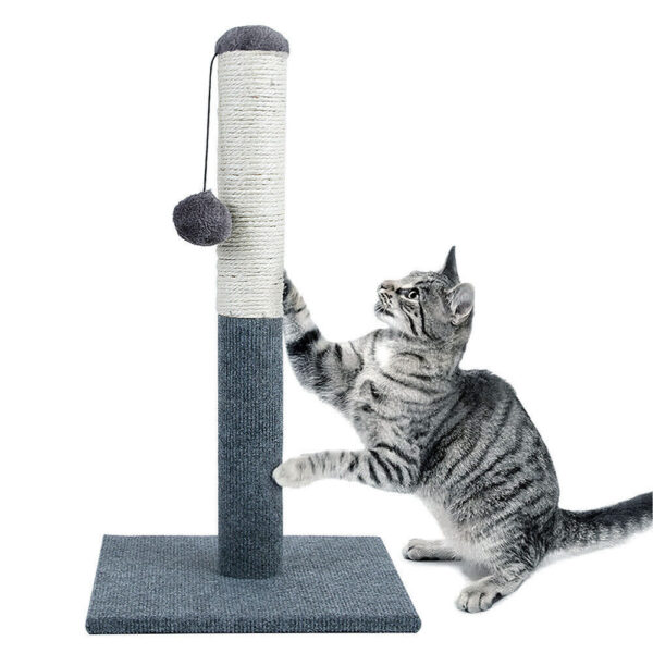 Tall Large Cat Scratching Post 55cm Strong Natural Sisal Pole Heavy Duty Base UK