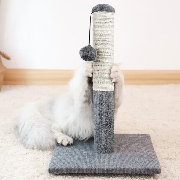 Tall Large Cat Scratching Post 55cm Strong Natural Sisal Pole Heavy Duty Base UK - Image 9