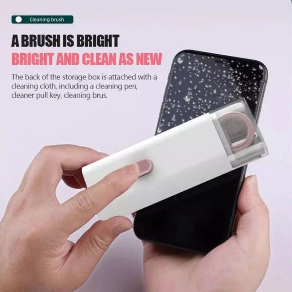 7 In 1 Computer Keyboard Cleaner Brush Kit Earphone Cleaning Pen For Headset Keyboard Cleaning Tools Cleaner Keycap Puller Kit - Image 6