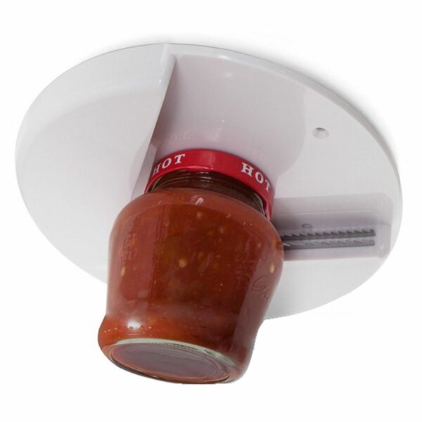 Glass Jar Opener For Under The Kitchen Cabinet Counter Lid Remover Aid - Image 3