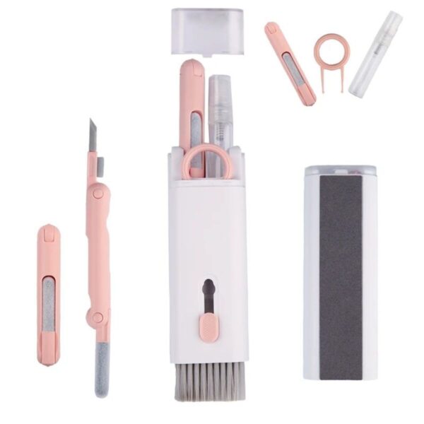 7 In 1 Computer Keyboard Cleaner Brush Kit Earphone Cleaning Pen For Headset Keyboard Cleaning Tools Cleaner Keycap Puller Kit - Image 8