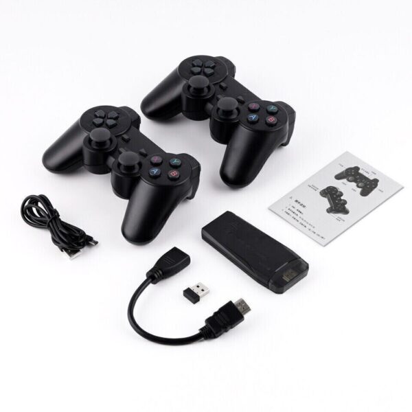 4K HDMI Retro Game Stick Console Plug Play 20000- Games 2 Wireless Controllers - Image 2