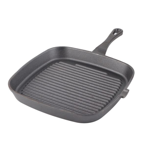 Cast Iron Steak Frying Pan Food Meals Gas Induction Cooker Cooking Pot Kitchen Cookware - Image 2