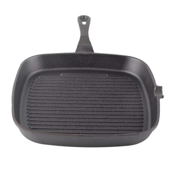 Cast Iron Steak Frying Pan Food Meals Gas Induction Cooker Cooking Pot Kitchen Cookware - Image 9
