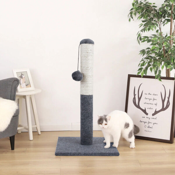 Tall Large Cat Scratching Post 55cm Strong Natural Sisal Pole Heavy Duty Base UK - Image 10